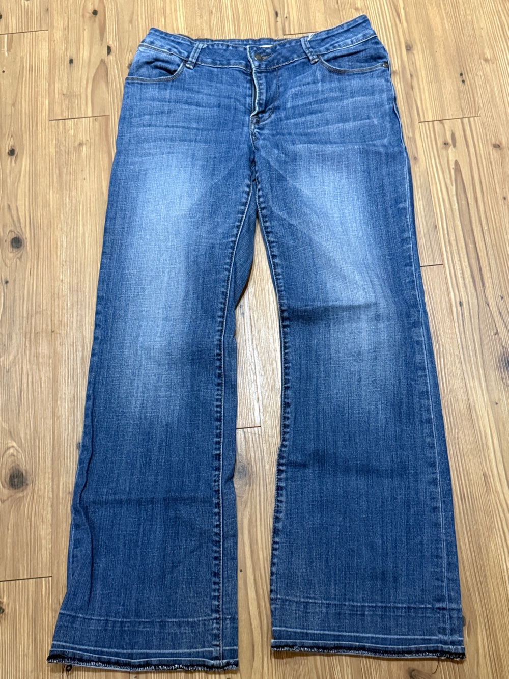 Stetson Women's Medium Blue Wide-Leg Jeans